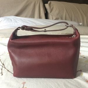 Mahogany Coach makeup bag